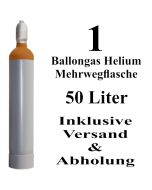 Ballongas Helium 50 Liter Mehrwegflasche