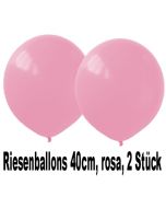 Luftballons 40 cm, Rosa, 2 Stück