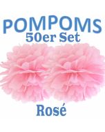 Pompoms Rosé, 50 Stück