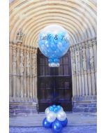 Plopp Luftballon zur Hochzeit ( explodierender Ballon ) mit Beschriftung