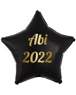 Abi 2022 Stern-Luftballon aus Folie mit Helium Ballongas