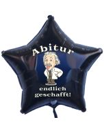 Abitur endlich geschafft! Stern-Luftballon aus Folie ohne Helium Ballongas