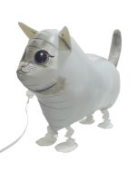 Airwalker-Ballon, weiße Katze inklusive Helium