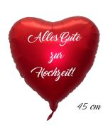 Alles Gute zur Hochzeit! Luftballon. 45 cm inklusive Helium