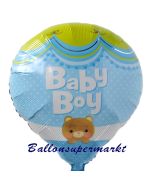 Baby Boy Heißluftballon, Babyparty, Geburt, Taufe, Luftballon aus Folie mit ballongas Helium