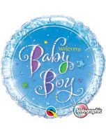 Baby Boy Luftballon aus Folie mit Helium