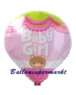 Baby Girl Heißluftballon, Babyparty, Geburt, Taufe, Luftballon aus Folie mit ballongas Helium