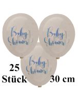 25 Luftballons Babyshower, 30 cm, transparent