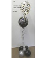 Ballon-Bouquet mit Konfetti Ballon 