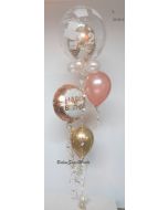 Geburtstags Ballon-Bouquet Birthday Metallic Dots 