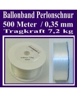 Ballonband Perlonschnur, 500 Meter, Band für Luftballons, Ballons, Riesenballons, zur Ballondekoration