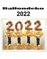 Dekoration Silvester, Tischdekoration, Ballondeko 2022
