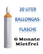 Ballongas Helium 20 Liter Flasche 6 Monate mietfei