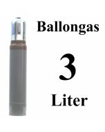 Ballongas Helium 3 Liter Mehrwegflasche