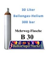 Ballongas 30 Liter Leichtstahlflasche 300 Bar
