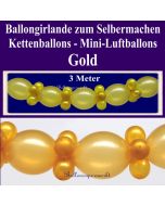Ballongirlande zum Selbermachen - Dekoration Goldene Hochzeit