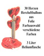 Ballons-Helium-Set-30-Herzluftballons-aus-Folie-Farbauswahl-mit-3-Liter-Heliumflasche