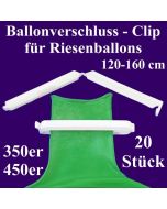 Ballonverschlüsse, Clips, Fixverschlüsse für Riesenballons 350er und 450er, 20 Stück