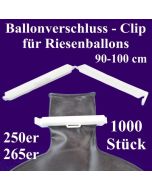 Ballonverschlüsse, Clips für Riesenballons aus Latex von 90 cm bis 100 cm, 1000 Stück