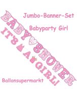 Jumbo-Banner-Set Shower with Love Girl