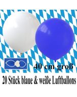 20-blaue-und-weisse-Luftballons-40 cm-gross-Bayrische-Wochen-Dekoration