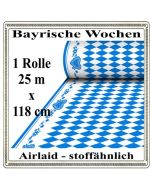 Bayrische Wochen Tischdecke auf Rolle, stoffähnlich, Airlaid, 25 Meter x 118 cm, stoffähnlich