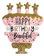 Happy Birthday Torte Folienballon zum Geburtstag