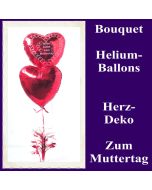 Dekoration zum Muttertag, Bouquet aus Heliumballons und Dekoration, Alles Liebe zum Muttertag, 03