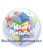 Bubble Luftballon Twinkling Stars mit Helium