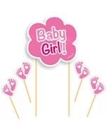 Cake Topper Baby Girl zur Babyparty eines Mädchens