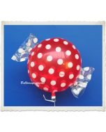 Candy Luftballon aus Folie mit Helium, Dots, Fruits Strawberry