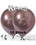 Luftballons in Chrome Rosa 35 cm, 10 Stück