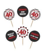 Cupcake Topper Zahl 40, Dekoration zum Geburtstag