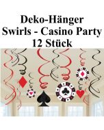 Deko-Hänger, Swirls, Wirbler, Raum- und Partydekoration Casino Party
