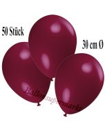 Deko-Luftballons Bordeaux, 50 Stück
