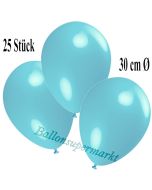Deko-Luftballons Hellblau, 25 Stück