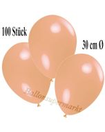 Deko-Luftballons Lachs, 100 Stück