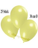 Deko-Luftballons Pastellgelb, 25 Stück