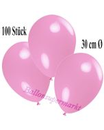 Deko-Luftballons Rosa, 100 Stück