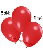 Deko-Luftballons Rot, 25 Stück