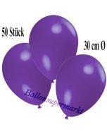 Deko-Luftballons Violett, 50 Stück