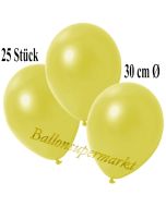 Deko-Luftballons Metallic Gelb, 25 Stück