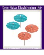 Deko-Picker Eisschirmchen Dots