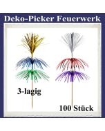 Deko-Picker Feuerwerk, 3-lagig