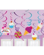 Sweet Shop, Deko-Wirbler zum Motto-Geburtstag Candy Bar