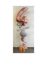 Ballon-Bouquet mit Folienballon Holografisch