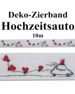 Deko-Zierband Hochzeitsauto,10 m