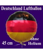 Deutschland Luftballon, Folienballon 45 cm mit den Deutschlandfarben