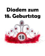 Partytiara zum 18. Geburtstag mit Verkehrsschildern