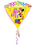Diamonz Luftballon aus Folie Minnie Mouse zum 4. Geburtstag
